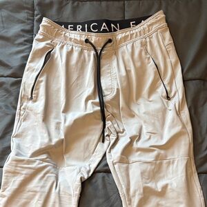 American Eagle Outfitters Men's Light Gray Joggers
